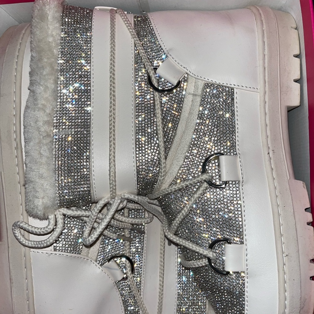 Sparkly snow boots